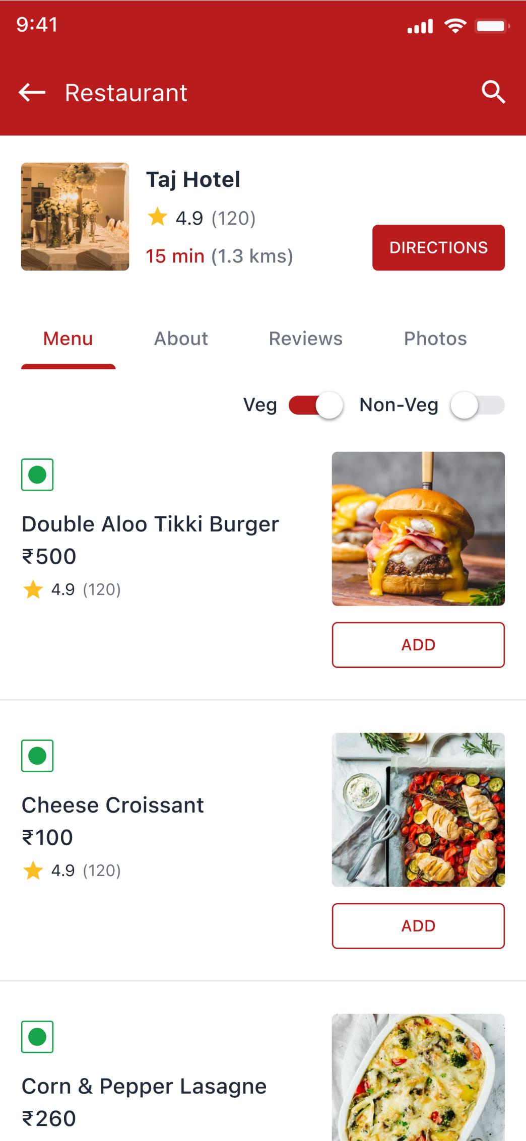 React Native Food Delivery App UI Template